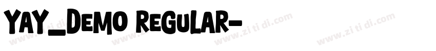Yay_Demo Regular字体转换